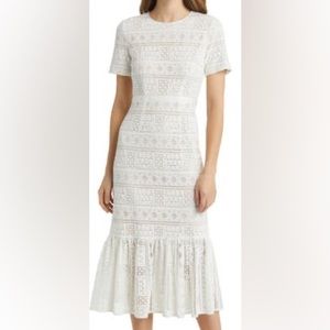 Rachel Parcell white lace dress